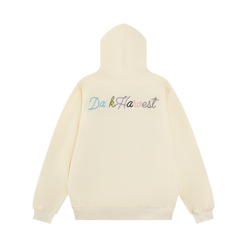 Butterfly Patch Embroidered Hoodie Men