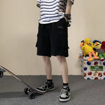 Men's Straight Pocket Cargo Casual Shorts